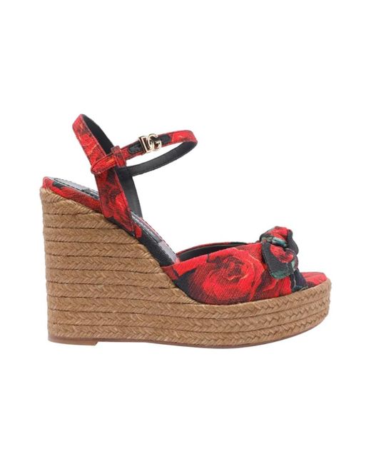 Dolce & Gabbana Red Wedges
