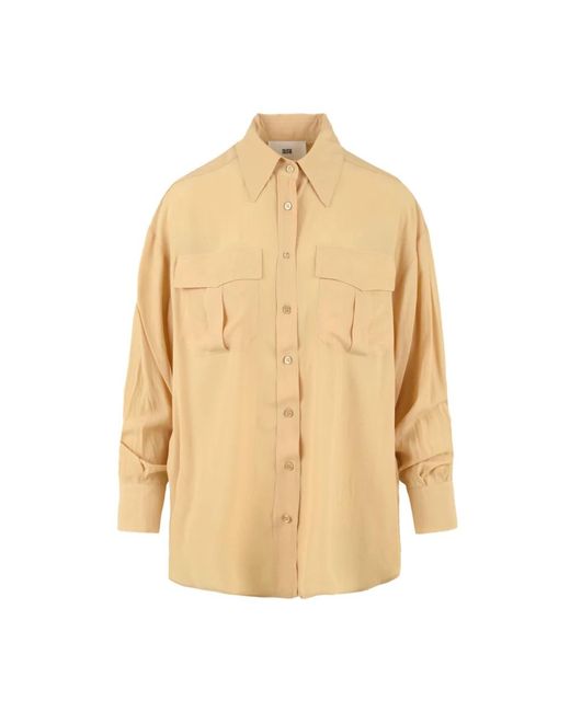 SOLOTRE Overhemden M1R0042 04S Shirt in het Natural