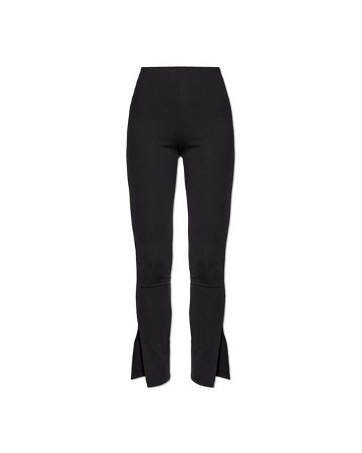 Slim-Fit Trousers Anine Bing en coloris Black