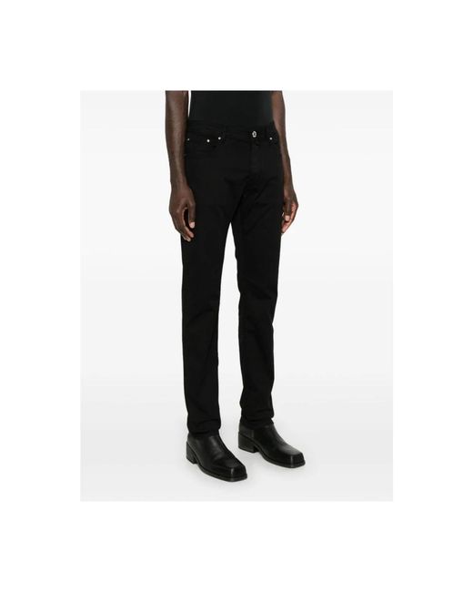 Jacob Cohen Black Slim-Fit Trousers for men