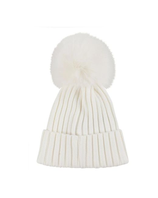 Moncler White Tricot Mütze
