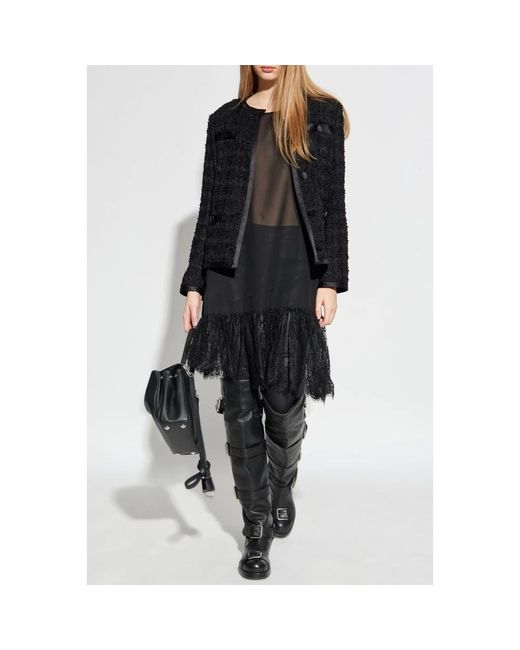 Dolce & Gabbana Black Tweed Jackets