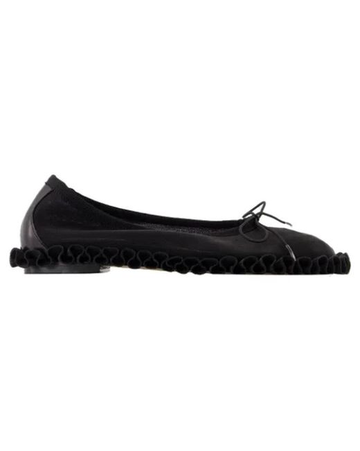Simone Rocha Fabric Flats in het Black