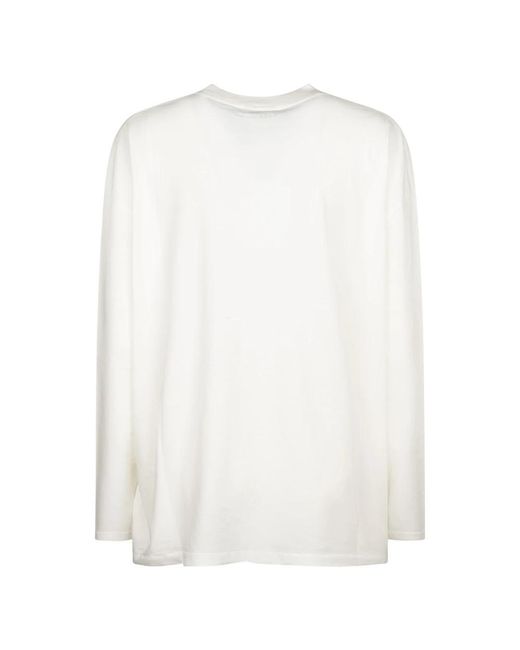Anine Bing White Long Sleeve T-Shirts