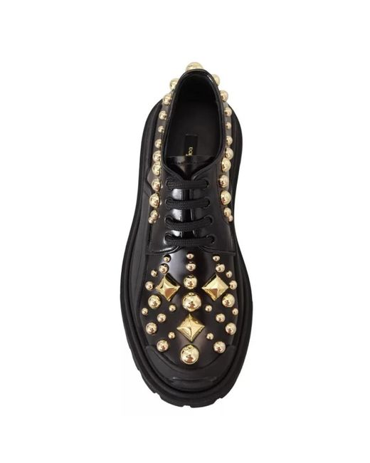 Dolce & Gabbana Black Laced Shoes
