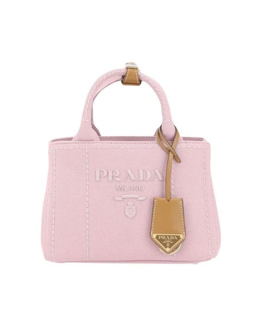 Prada Pink Rosa Leder Kettenschultertasche Mini