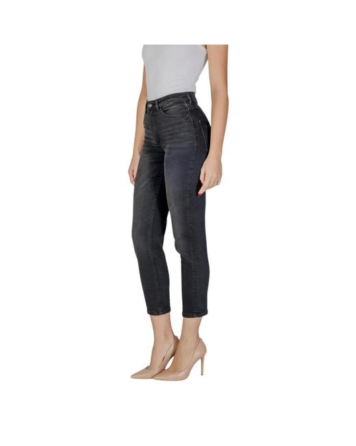 Ichi Blue Cropped Jeans