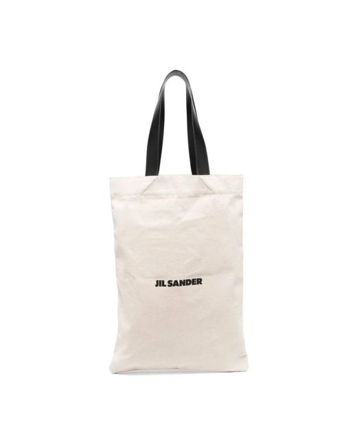 Jil Sander White Shopping Bags for men