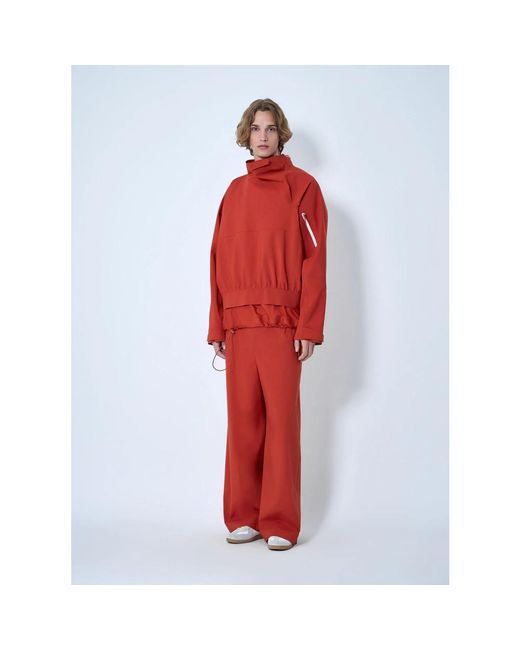 Lacoste Red Wide Trousers for men