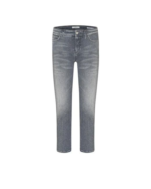 Cambio Gray Cropped Jeans