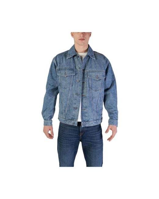 Boss Blue Denim Jackets for men