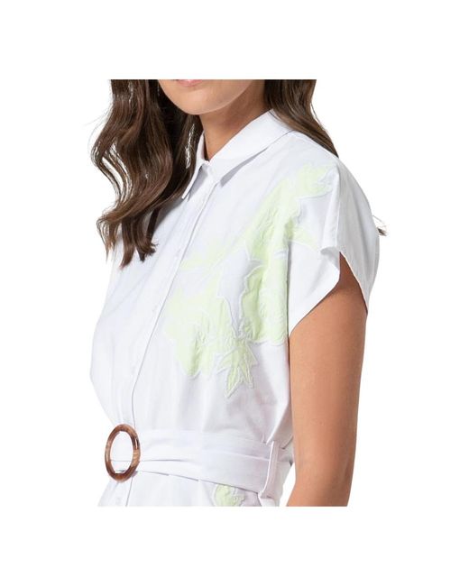 Fracomina White Shirt Dresses