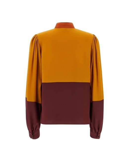 Saint Laurent Purple Blouses