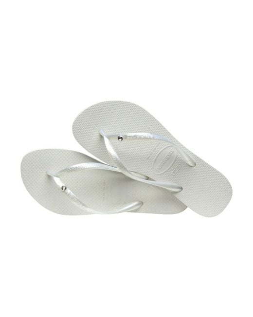 Havaianas White Flip Flops for men