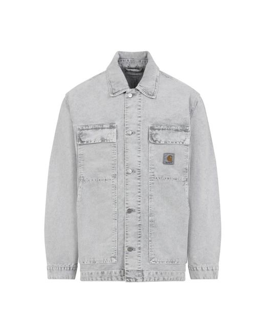 Carhartt Gray Denim Jackets for men