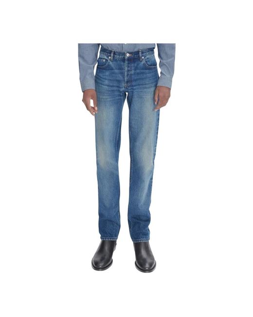 Straight Jeans A.P.C. de hombre de color Blue