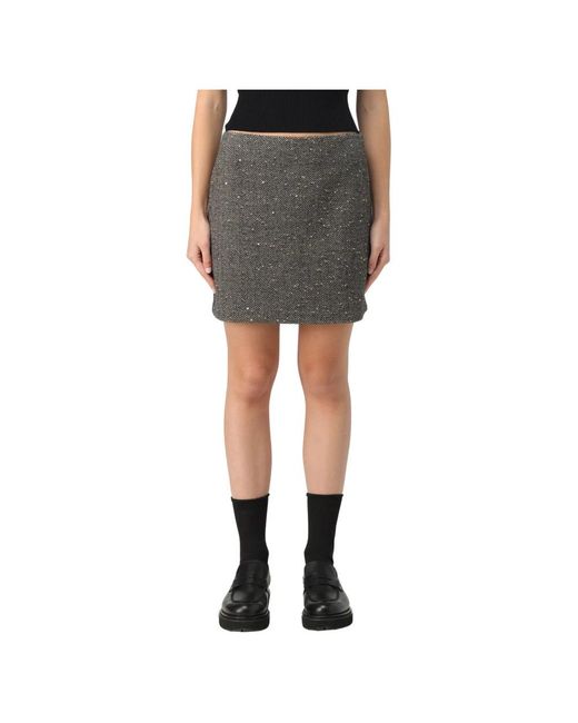Twin Set Gray Short Skirts