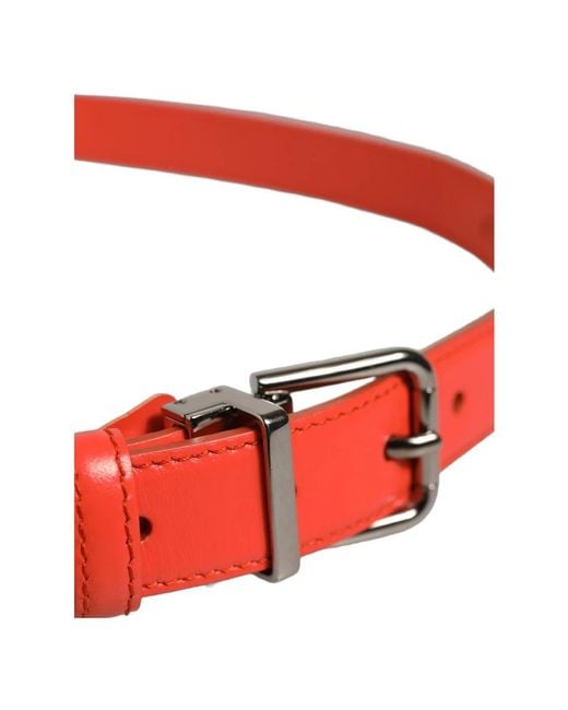 Dolce & Gabbana Red Belts for men