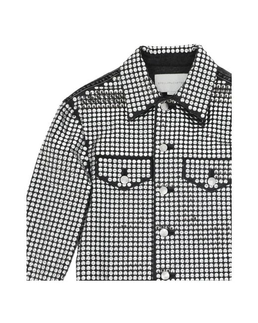 Stella McCartney Denim Jackets in het Gray