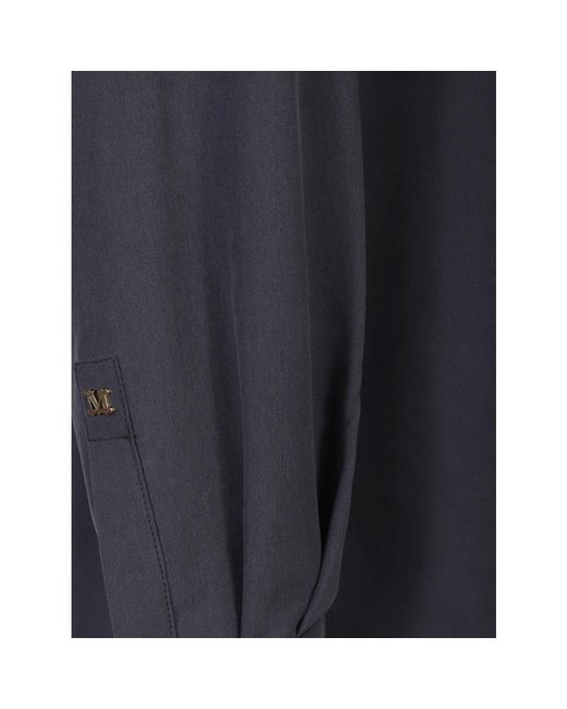 Max Mara Overhemden ,Blauw ,Siamese Shirt in het Blue