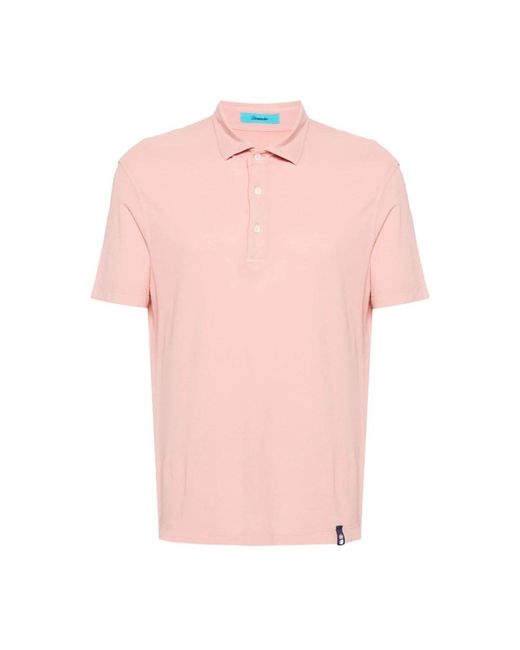Drumohr Peach polo shirt in Pink für Herren