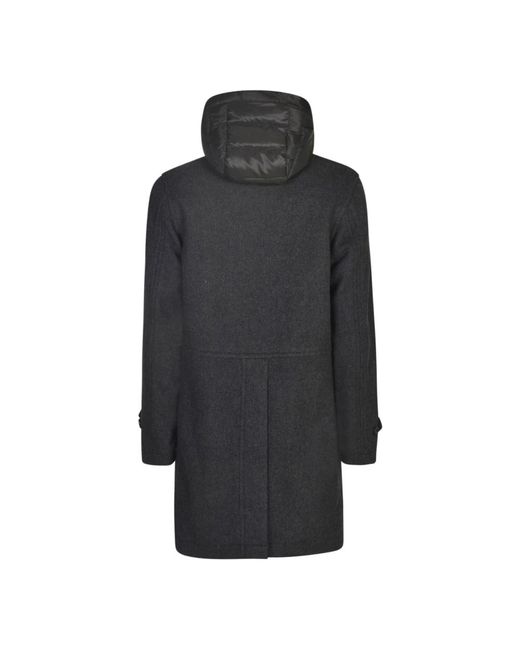 Woolrich Jassen ,Zwart ,Wol Enkelrijige Jas in het Black voor heren