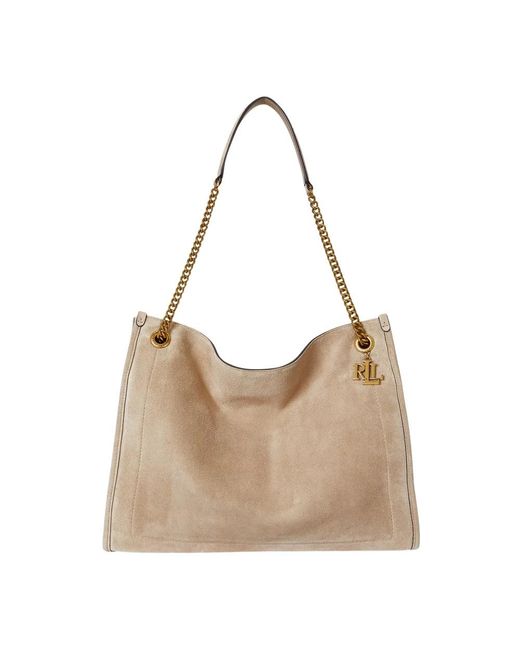 Ralph Lauren Natural Shoulder Bags