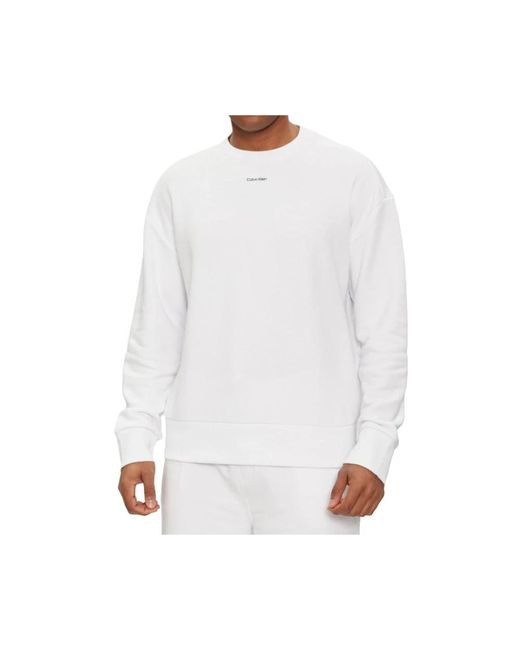 Calvin Klein Weiße pullover für männer und frauen in White für Herren