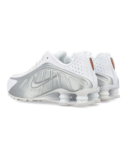 Nike White Weiße shox r4 sneakers