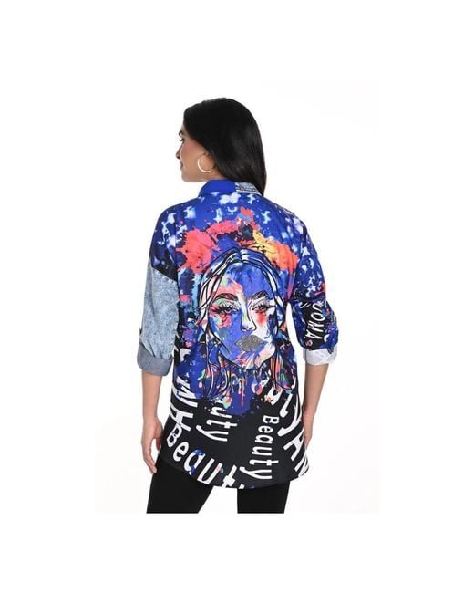 Shirts FRANK LYMAN de color Blue