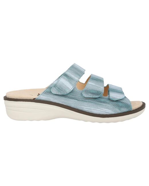 Ganter Schoenen ,Blauw ,Blauwe Wijde Pasvorm Sandaal in het Blue