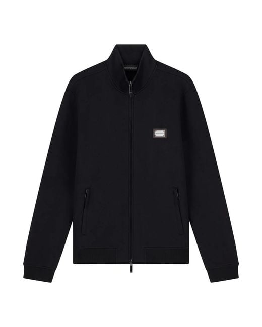 Emporio Armani Blue Zip-Throughs for men