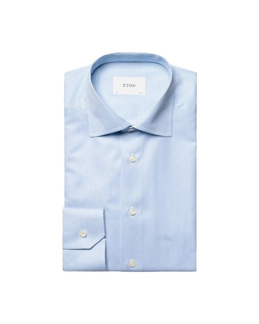 Eton of Sweden Blue Formal Shirts for men