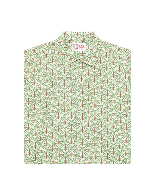 Mc2 Saint Barth Green Casual Shirts for men