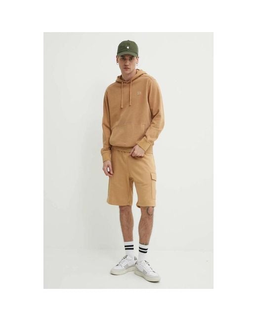 Timberland Drawstring Patch Hoodie in Brown für Herren