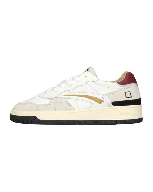 Date Schoenen ,Veelkleurig ,Katoen Torneo Pure Vintage Sneaker in het White voor heren