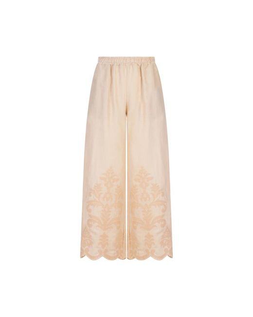 Kiton Natural Wide Trousers