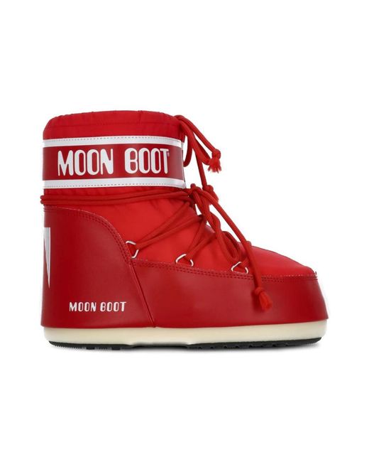 Moon Boot Red Winter Boots