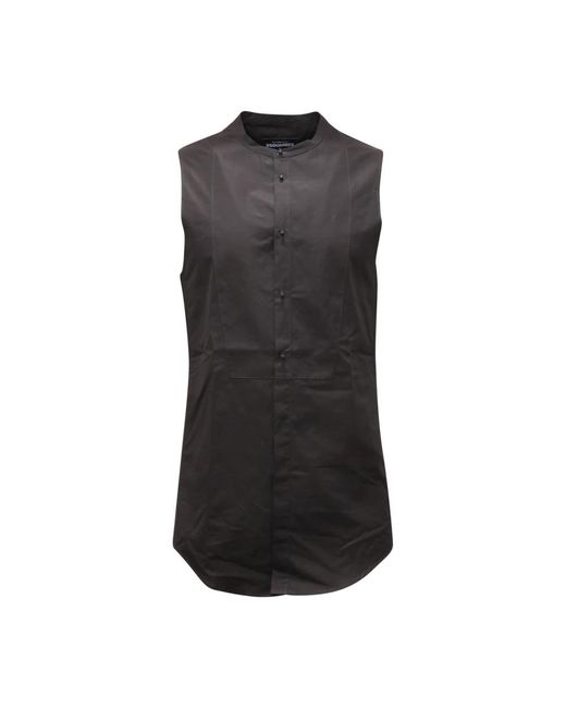 DSquared² Black Sleeveless Tops for men