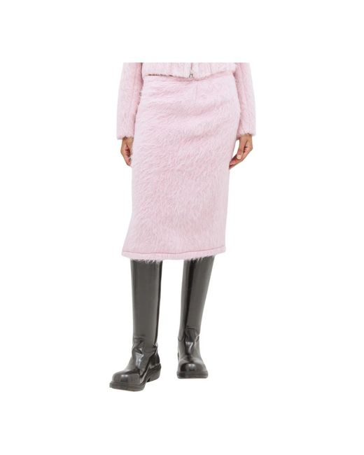 Midi Skirts di Dries Van Noten in Pink