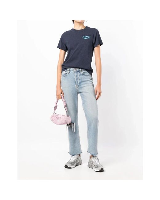 Maison Kitsuné Blue T-Shirts