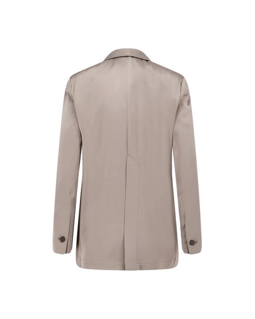 Alysi Single-Breasted Blazer in het Brown