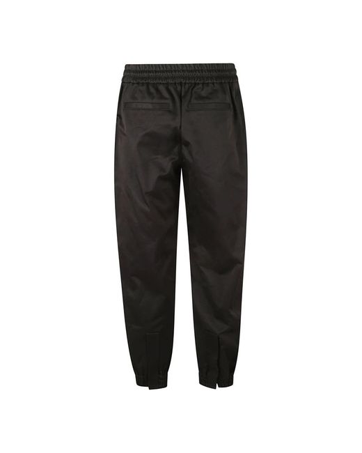 McQueen Black Slim-Fit Trousers for men