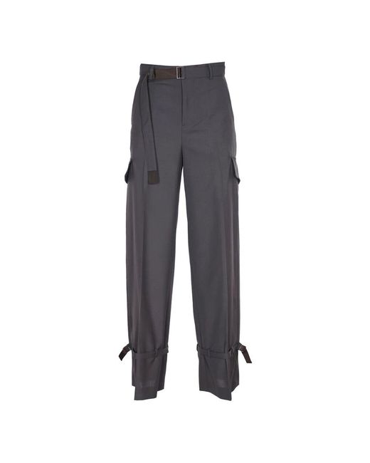 Sacai Gray Maßgeschneiderte Hosen