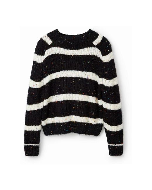 Knitwear > round-neck knitwear Desigual en coloris Black