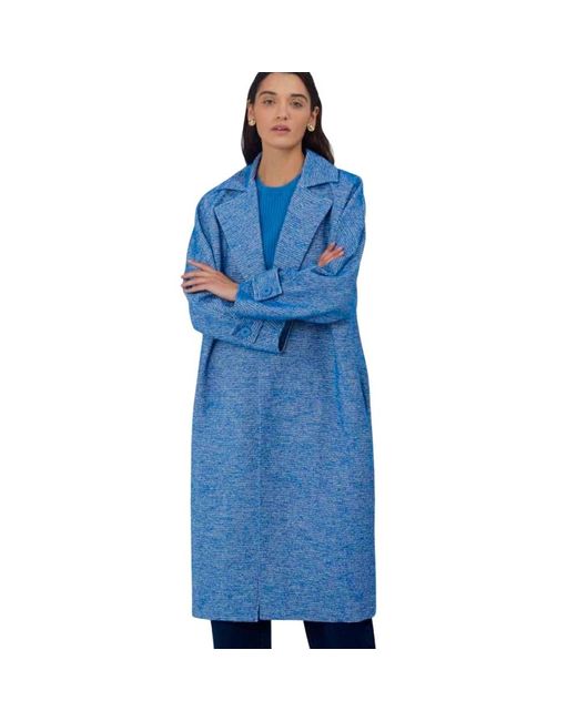 Silvian Heach Blue Single-Breasted Coats
