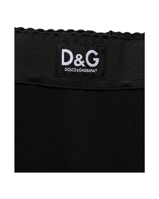 Dolce & Gabbana Black Cropped Trousers