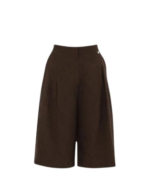 Liu Jo Brown Cropped Trousers