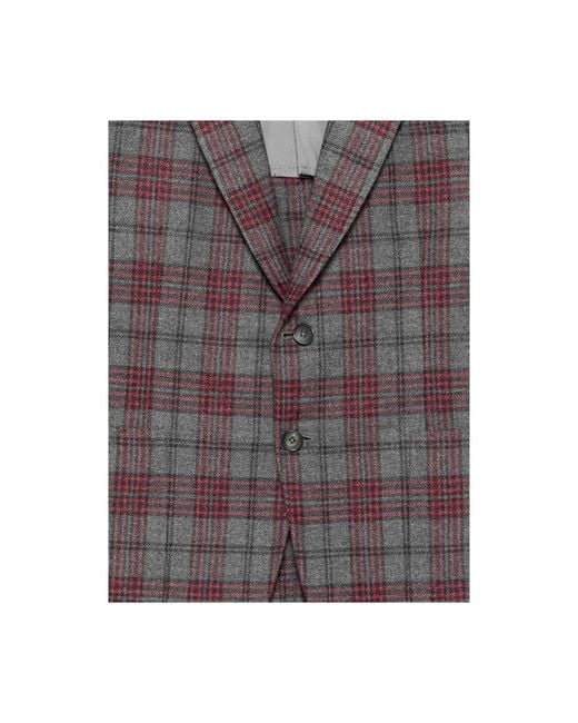 Isaia Gray Blazers for men