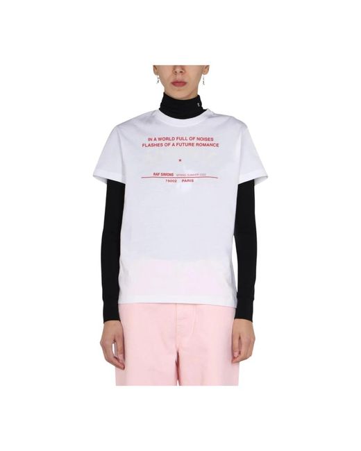 T-Shirts Raf Simons de color White